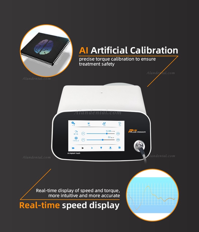 Pluspower® Ai Touch Dental Implant Surgery Motor Machine with 20:1 Contra-angle